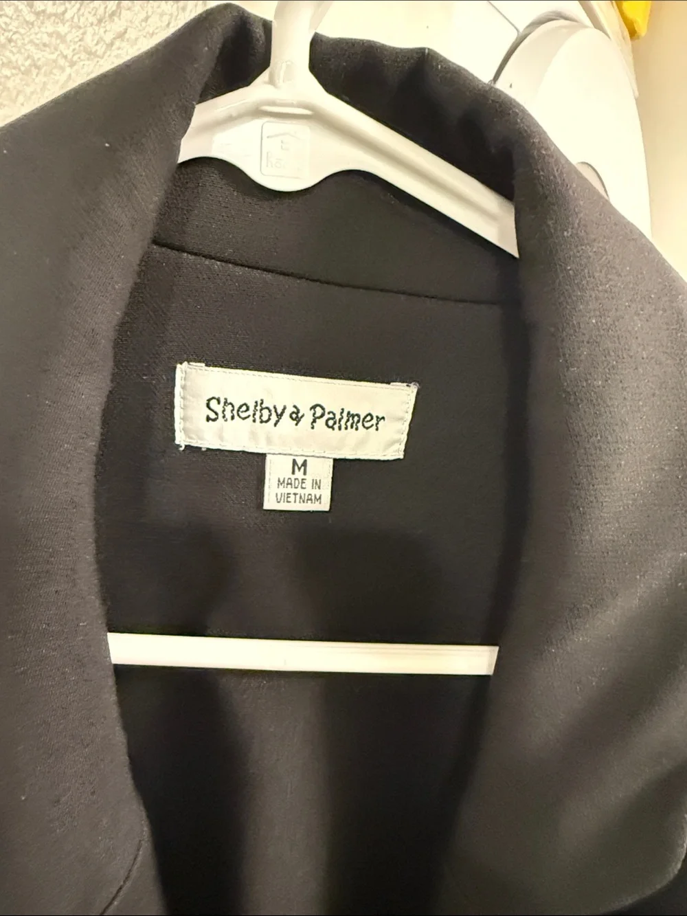 Shelby & Palmer Black Double-Breasted Blazer with Gold Buttons